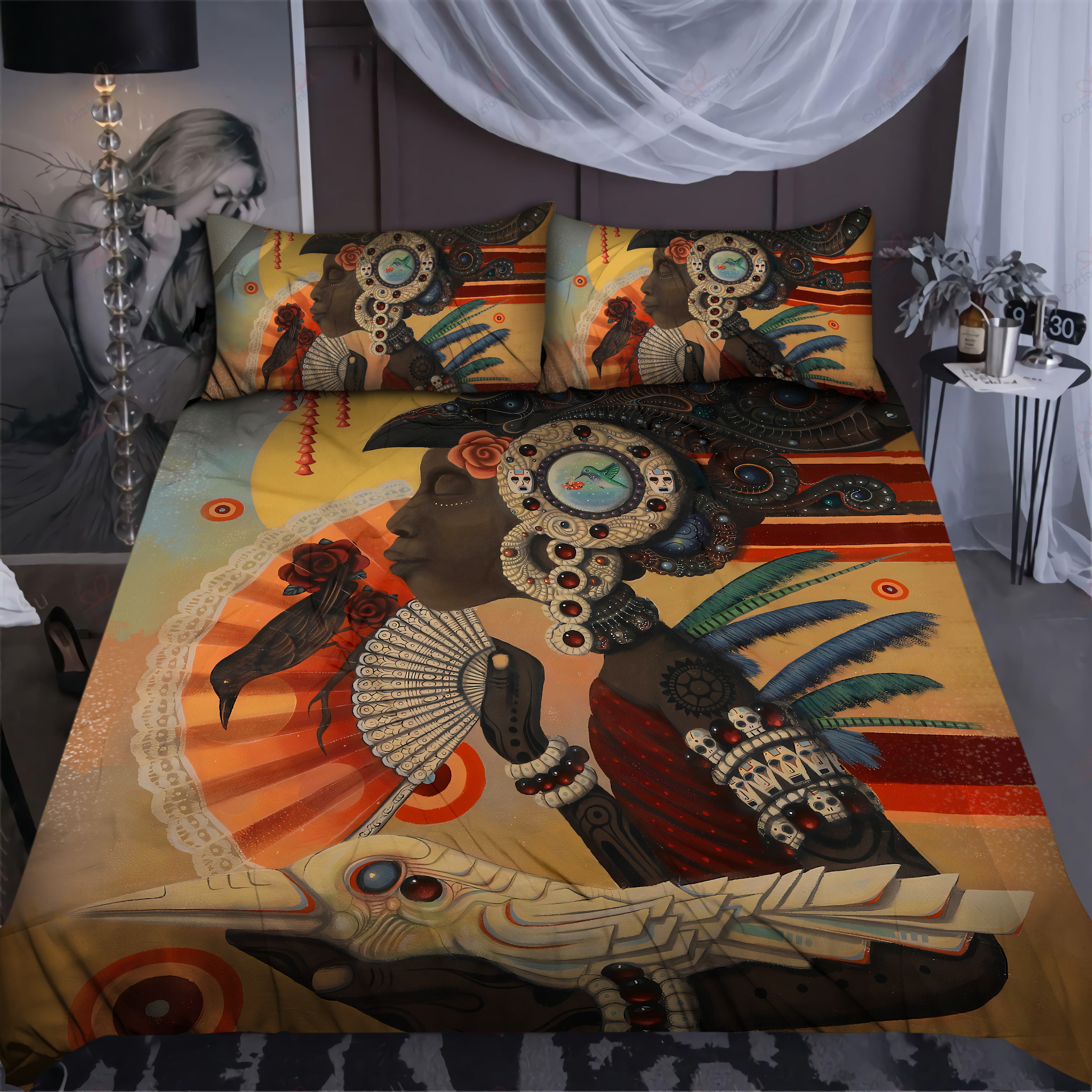 Tmarc Tee African Culture Bedding Set-Ml