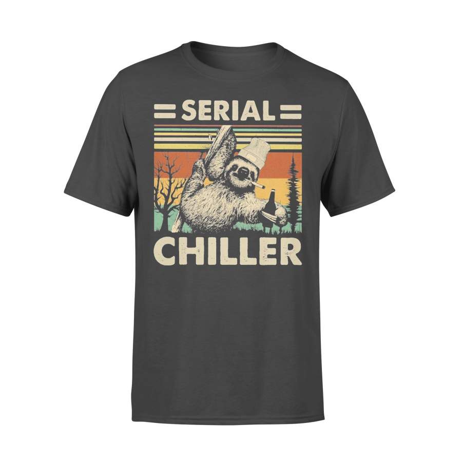 Sloth Smoke Wine Serial Chiller Vintage T-shirt