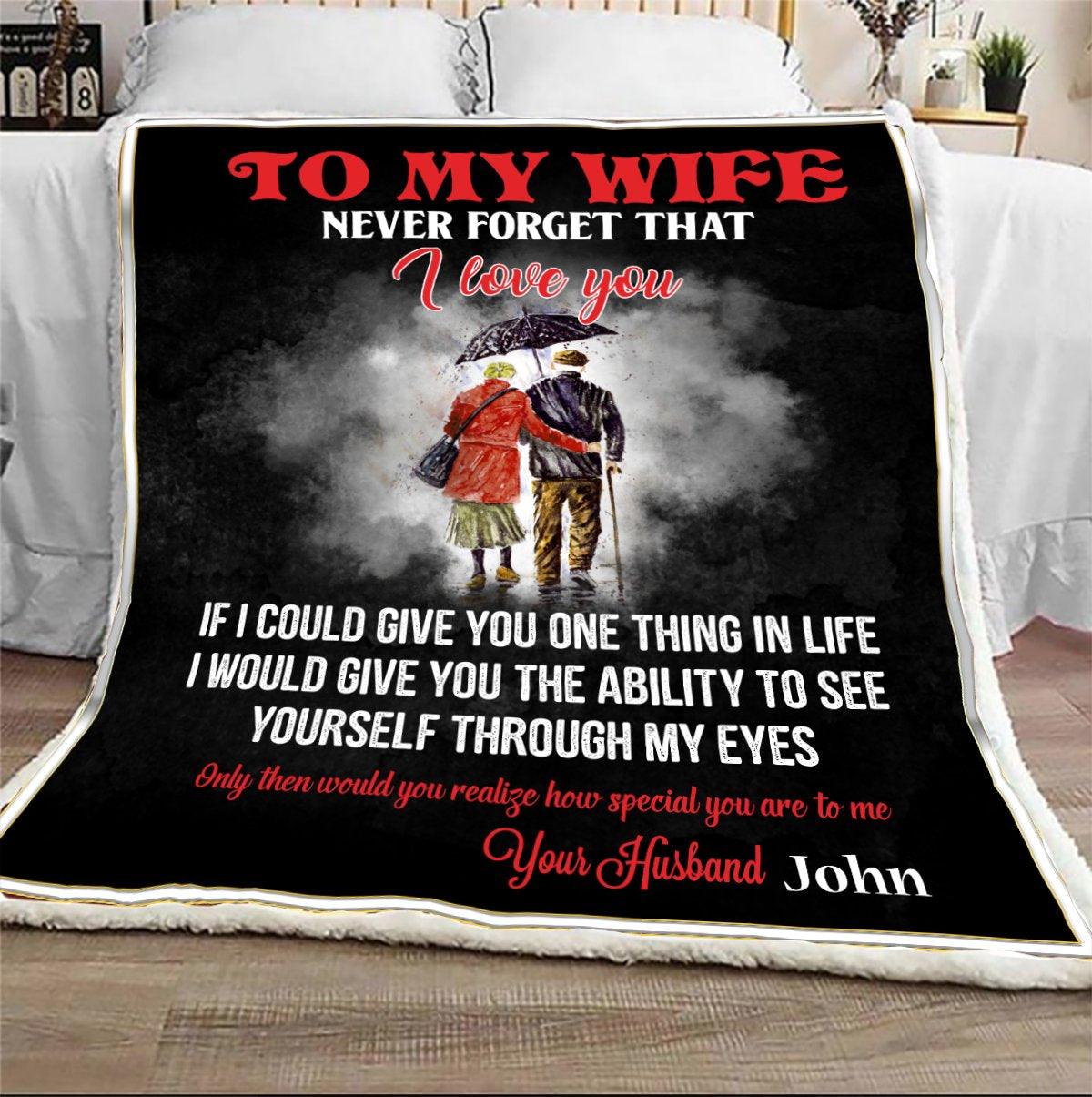 Tht – Customize To my wife you realize how special you are to me – Blanket