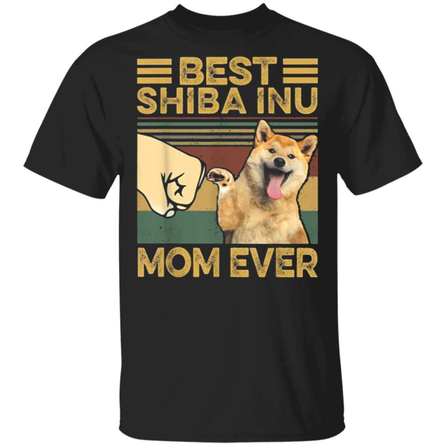 Best Shiba Inu Mom Ever Retro Vintage T-Shirt