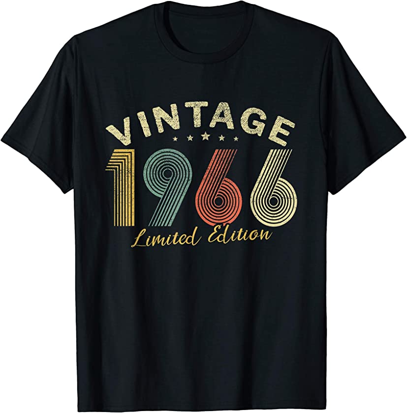 55th Birthday Gifts Fun Vintage Classic 1966 Limited Edition T-Shirt