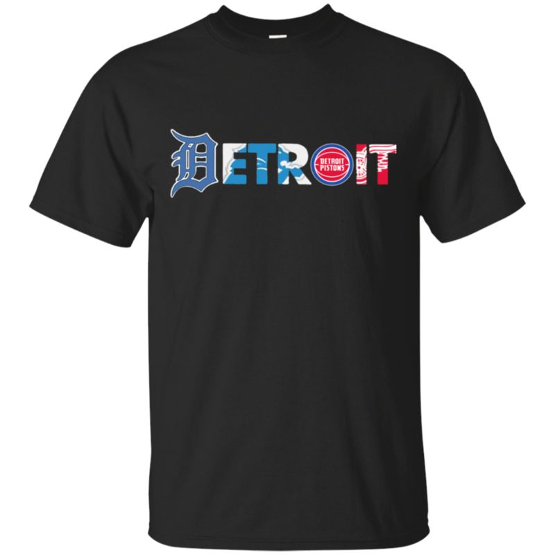 Detroit Tigers Detroit Lions Detroit Pistons Detroit Red Wings T Shirt – Killi Store