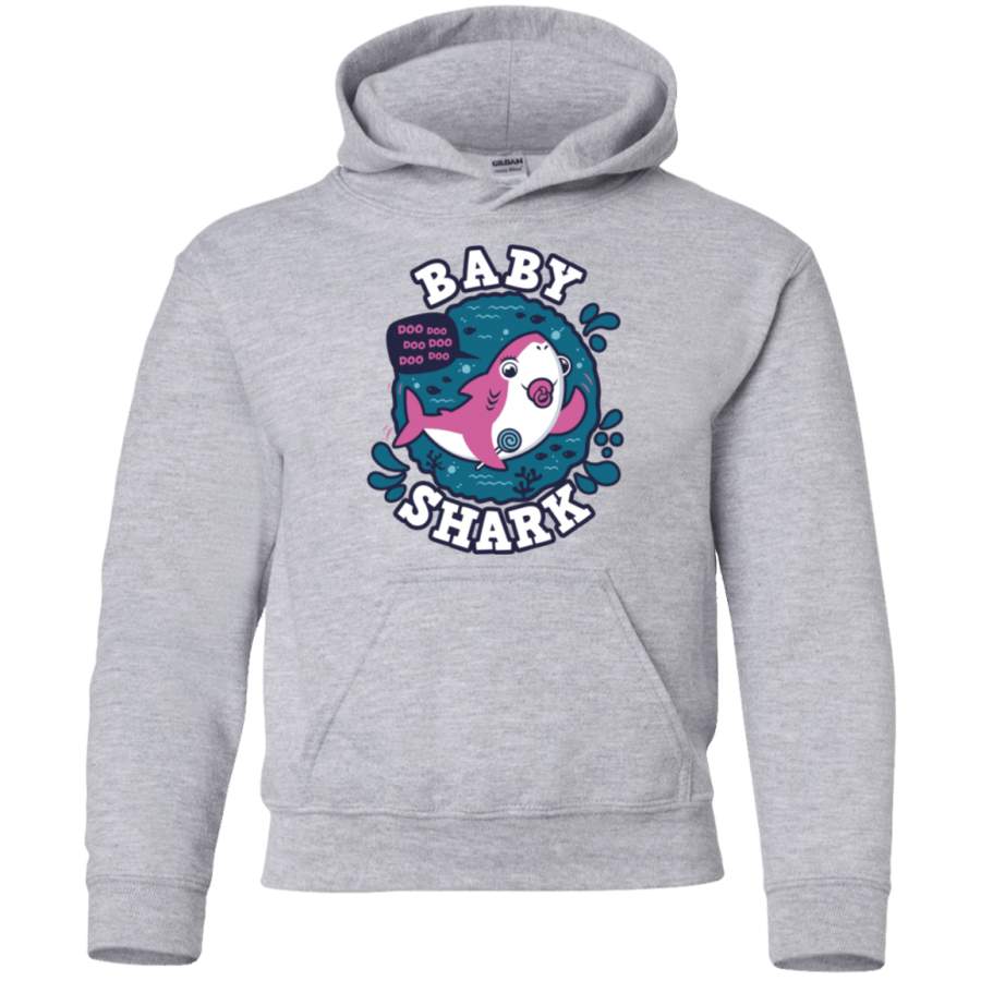 Shark Family trazo – Baby Girl chupete Youth Hoodie