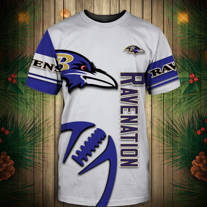 Baltimore Ravens T-Shirt Graphic Balls Gift S
