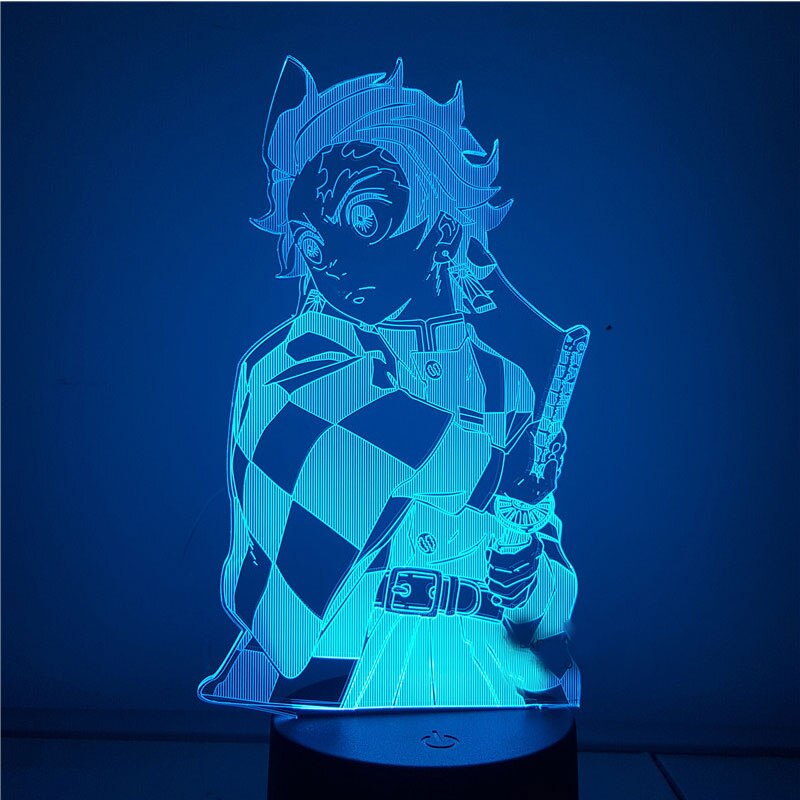 Demon Slayer 3D Visual Led Night Light Rgb Color