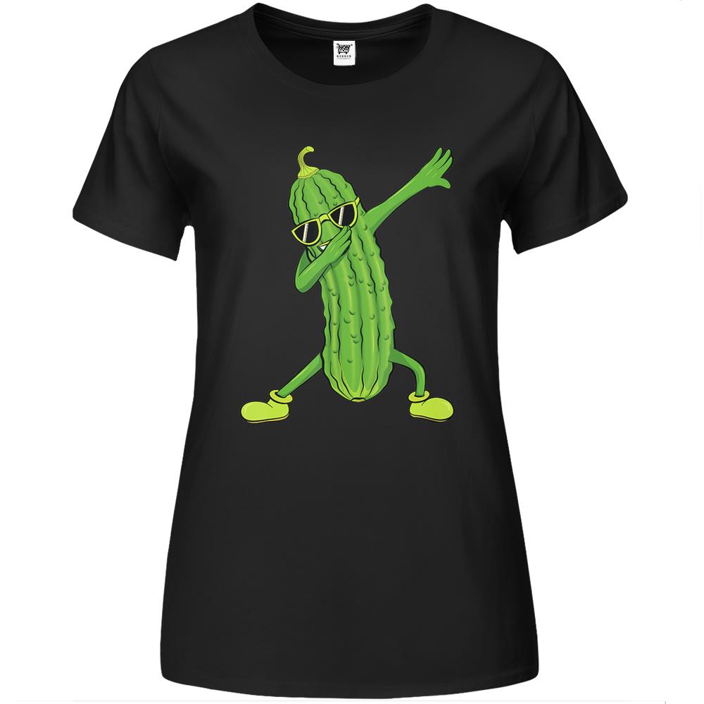 Dabbing Pickle Dancing Cucumber Lover Funny Shirt Gifts Premium Womens T Shirts