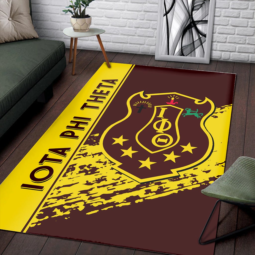 Wonderprint Area Rug Iota Phi Theta Area Rug Quarter Style Lt10