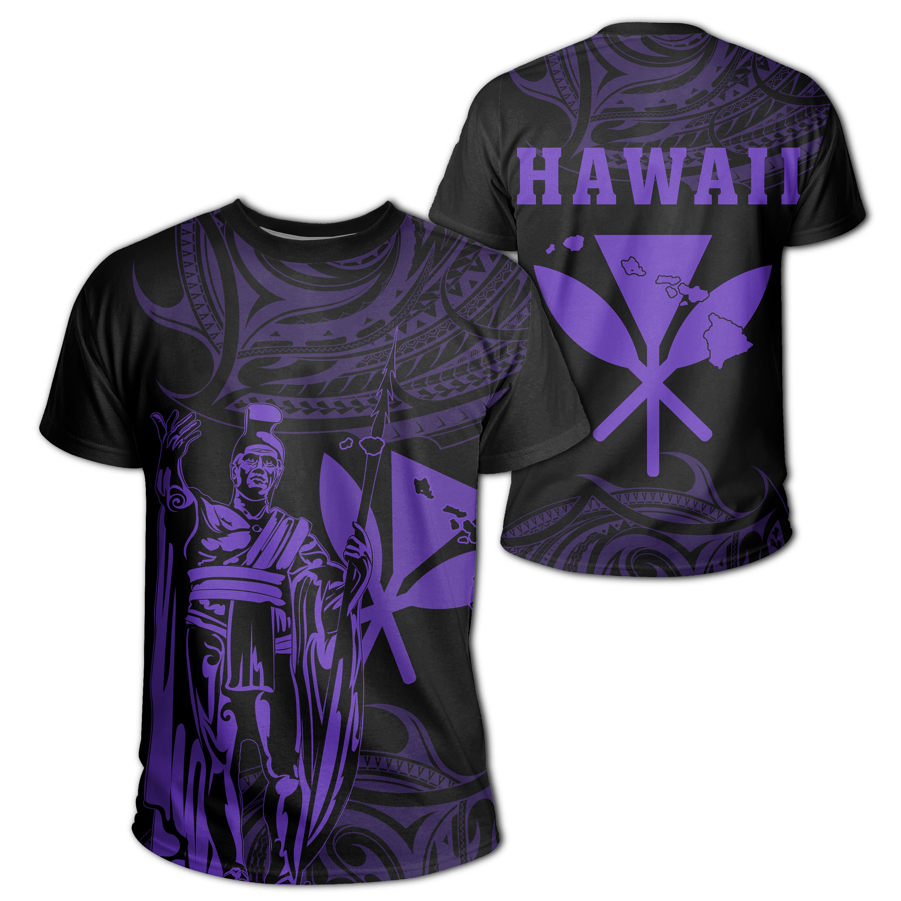 Hawaiian Polynesian King Kamehameha Purple Ah Ha31578