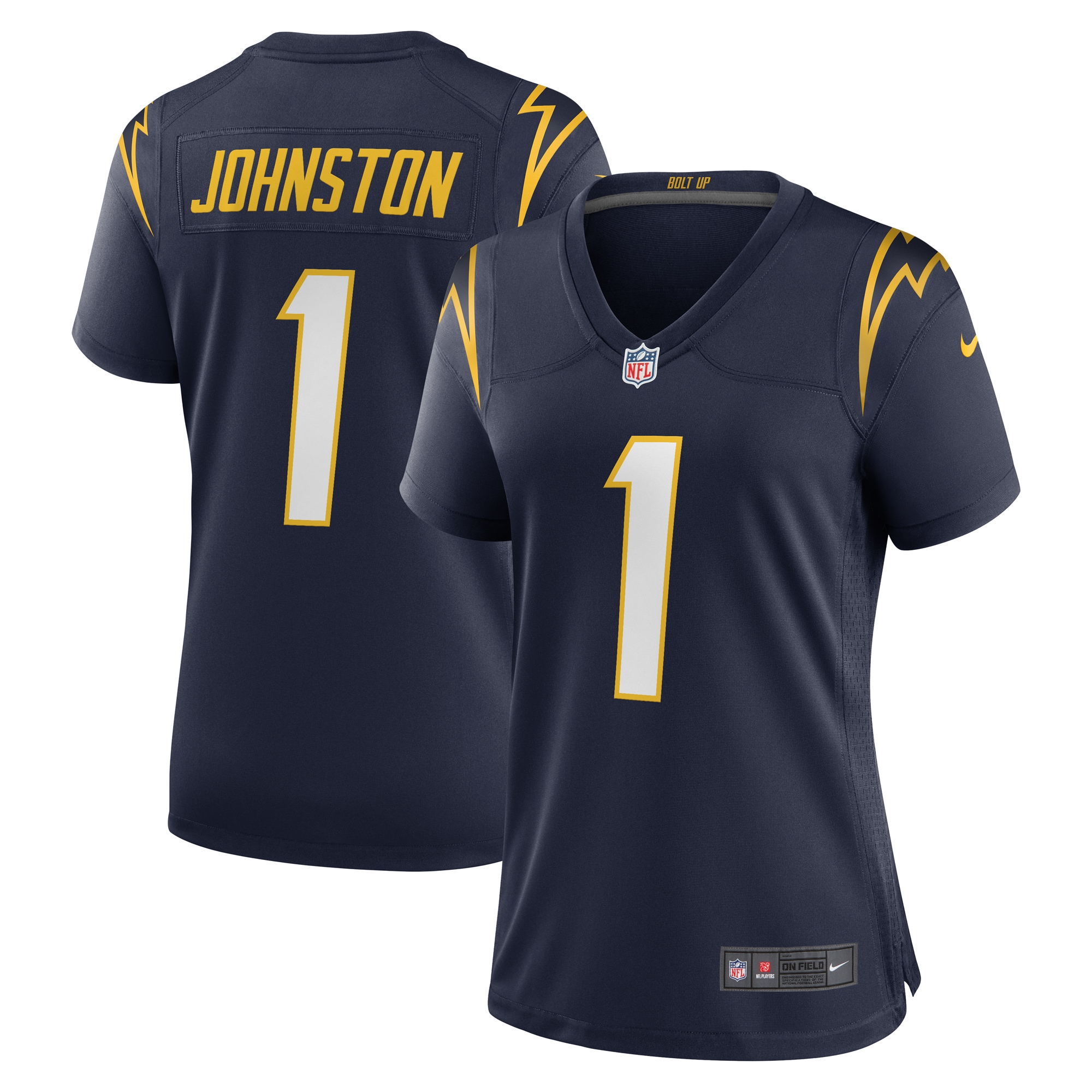 Women’s Los Angeles Chargers Quentin Johnston Navy Alternate Game Jersey