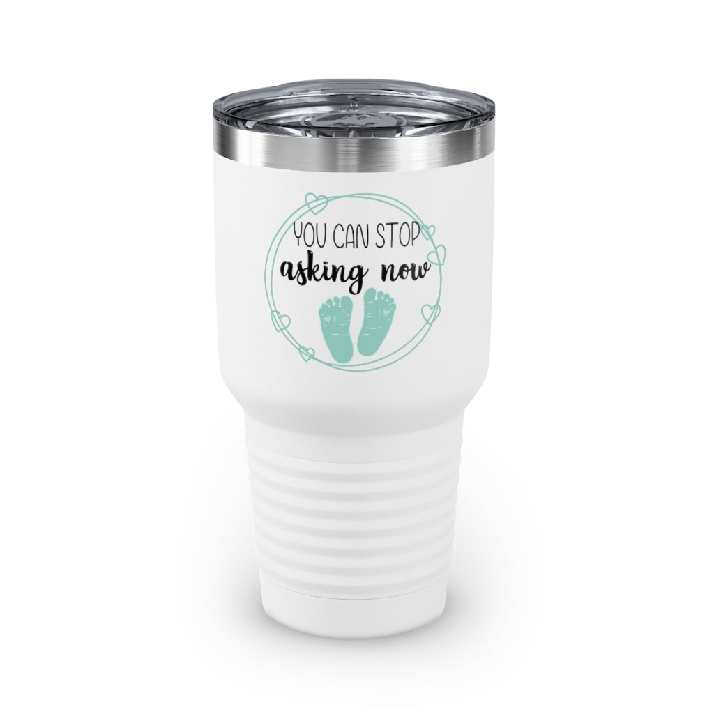 30Oz Tumbler Stainless Steel Colors Humorous Babies Bellies Expecting Mommas Reveals Sayings Hilarious Birthing Offsprings Tummies Statements