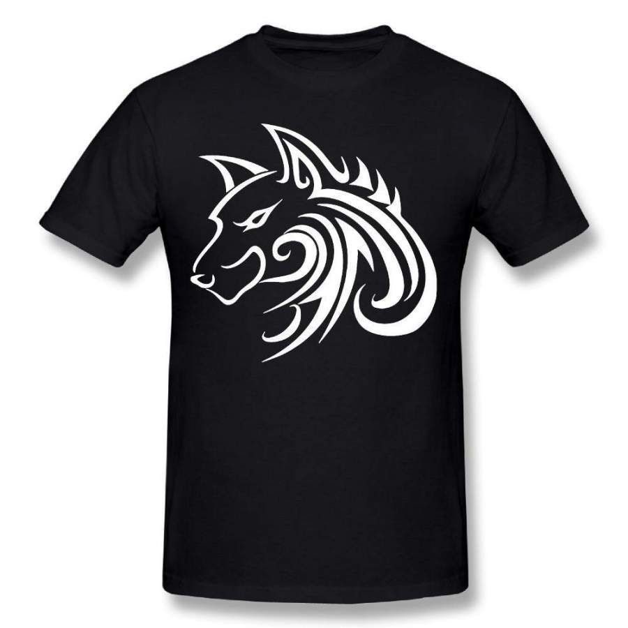 SAMCUSTOM Mens Personalized Creative Printing Handsome wolf T-shirt Short Sleeve O-neck Tees Summer Tshirts Casual Boys Tops