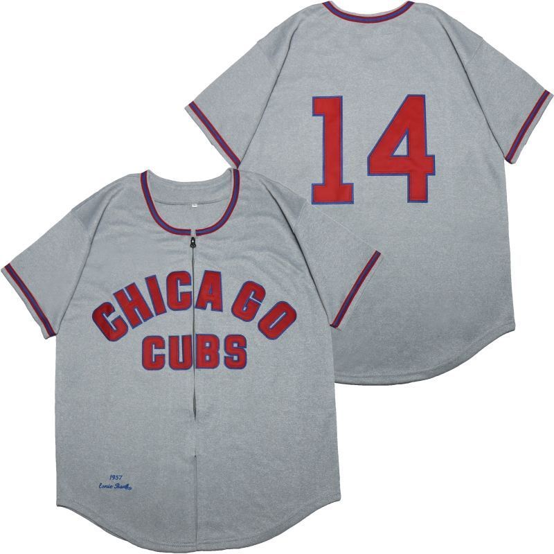 Chicago Cubs Ernie Banks 2020 MLB Grey Jersey