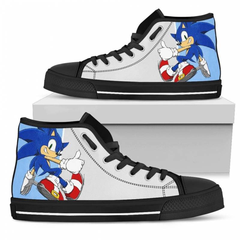 Sonic the Hedgehog Shoes High Top Sneakers for Men