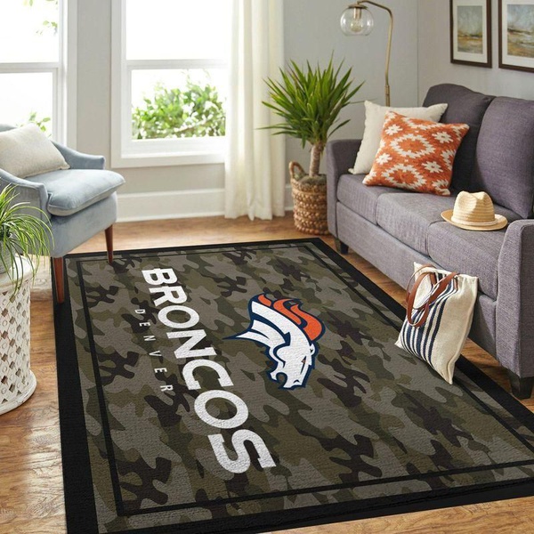 Denver Broncos Rug Room Carpet Sport Custom Area Floor Home Decor V4