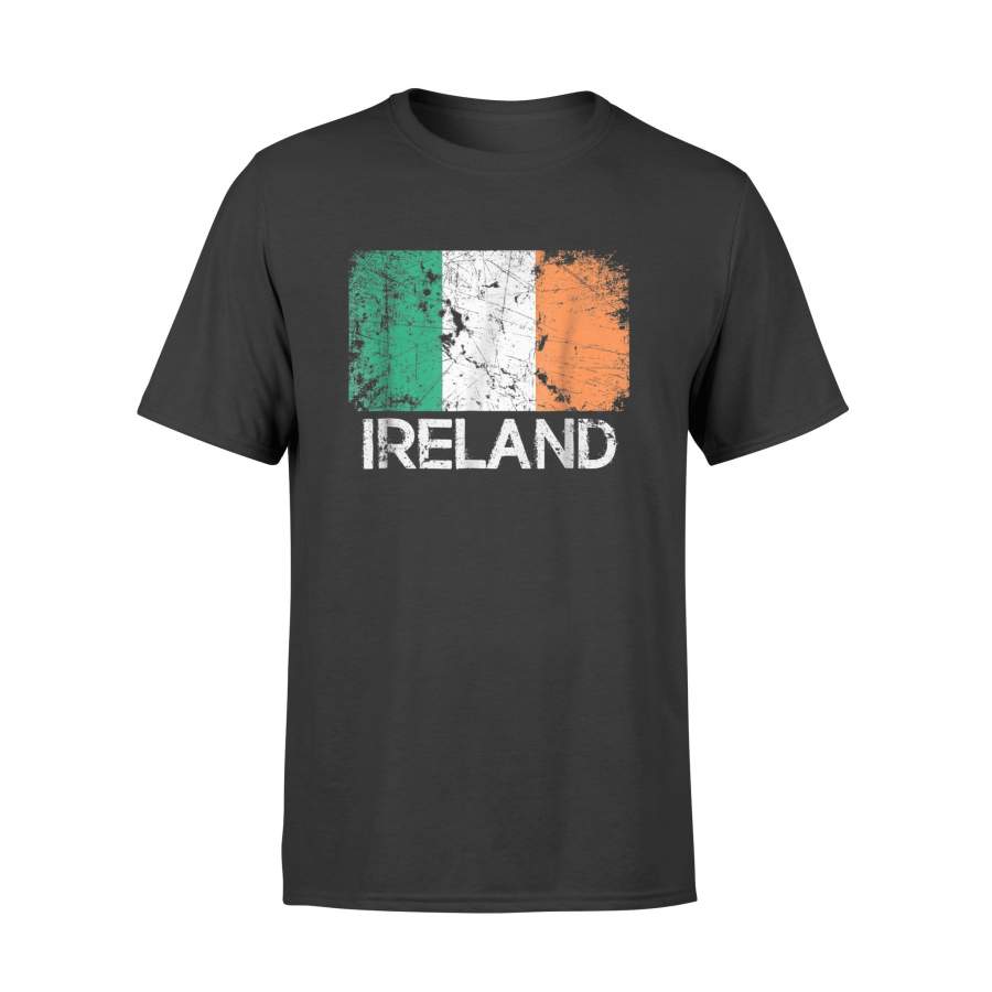 Irish Flag T-Shirt | Vintage Made In Ireland Gift – Standard T-shirt