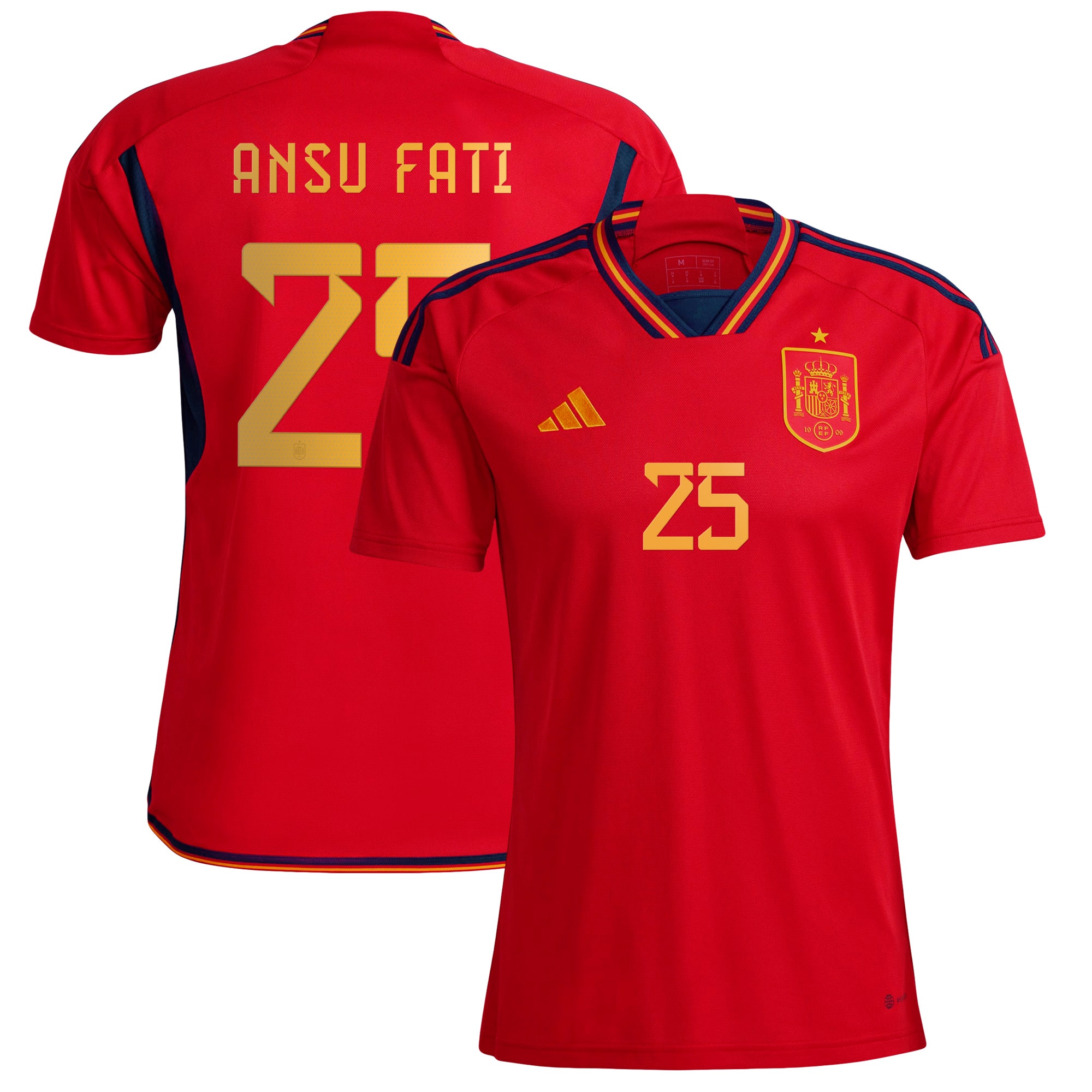 Ansu Fati Spain National Team 2022/23 Home Replica Jersey – Red