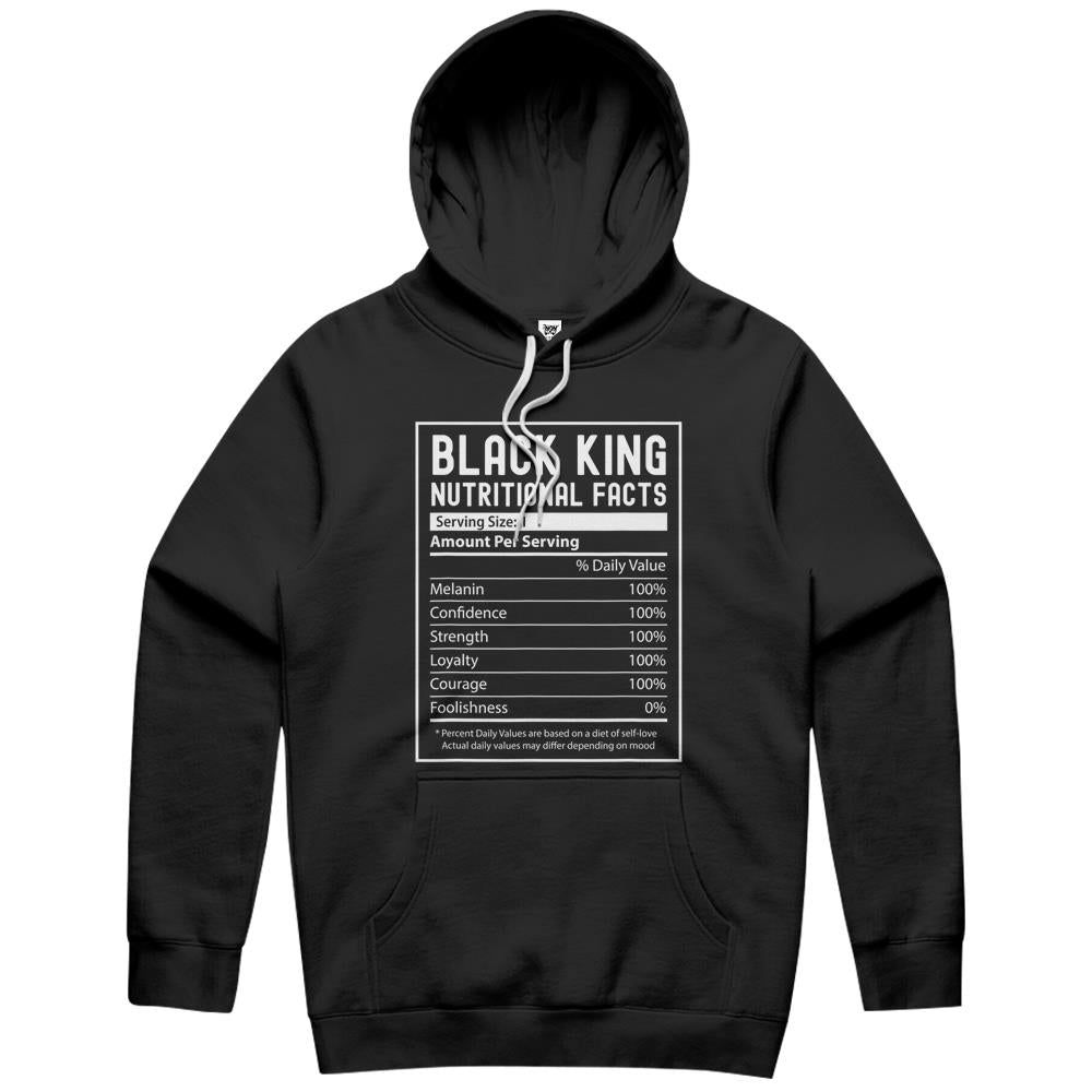 Nutritional Facts Shirt, Nutritional Facts Hoodie, Black King Nutrition Facts Shirt, Black King Nutritional Facts Black History Month, Black King Hoodie