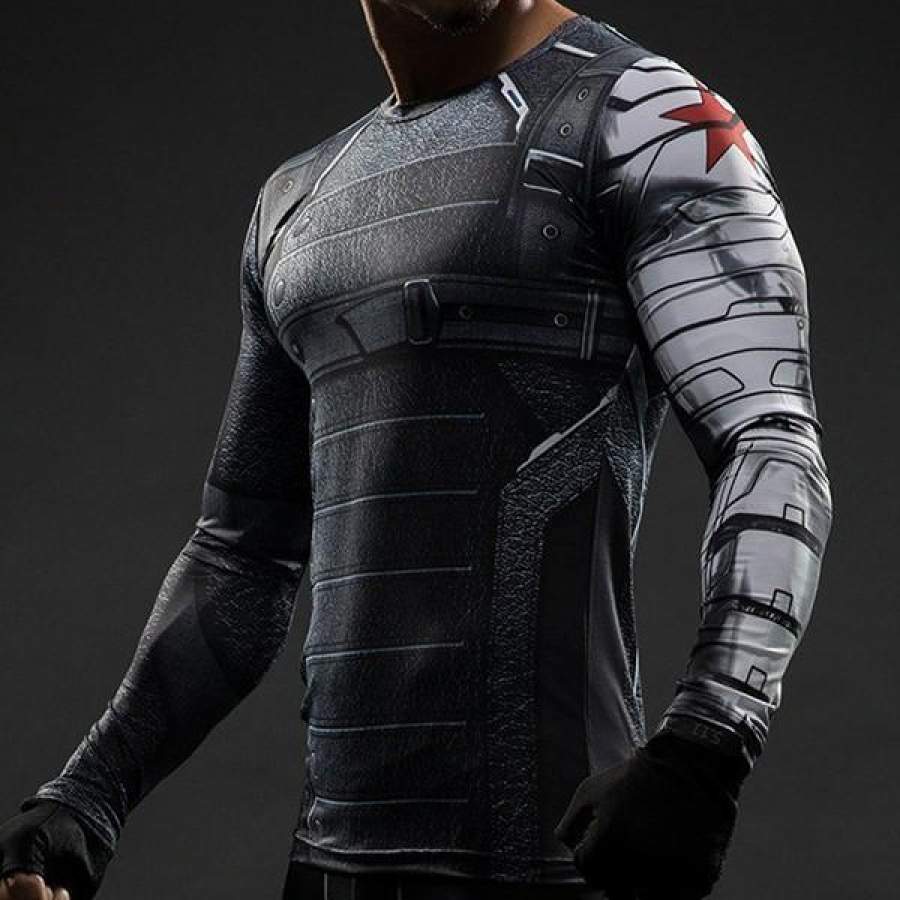 Winter Soldier Sleeve Compression Shirts