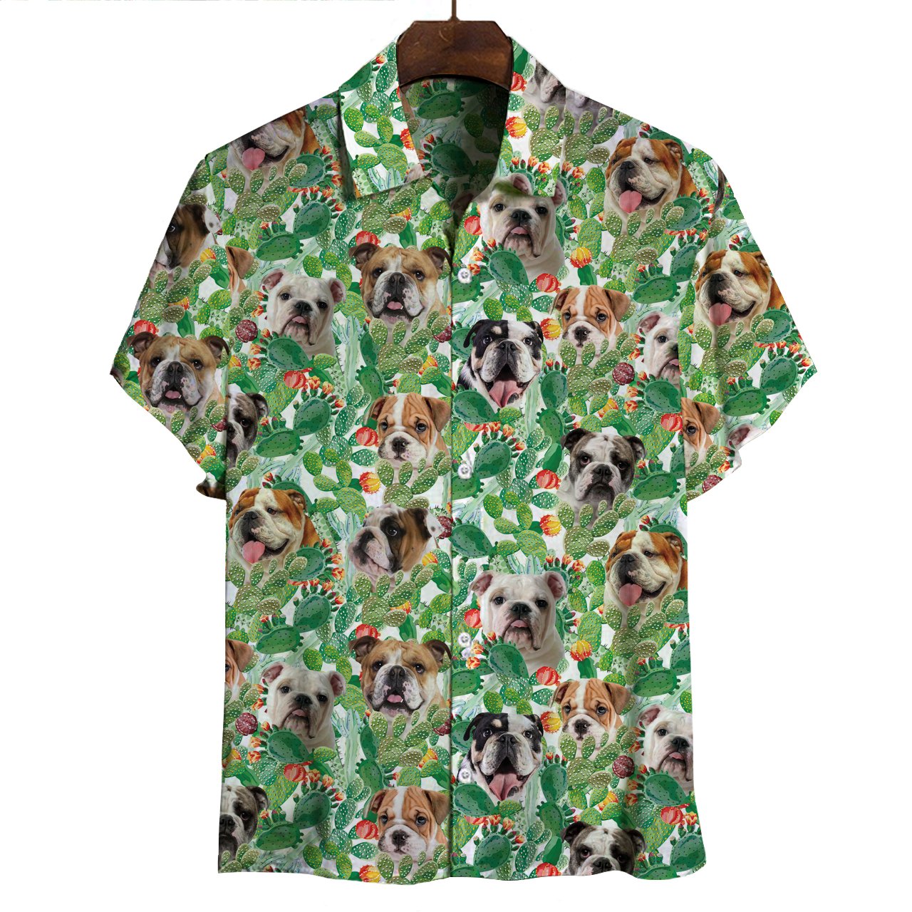 English Bulldog Hawaii Shirt Ha34189