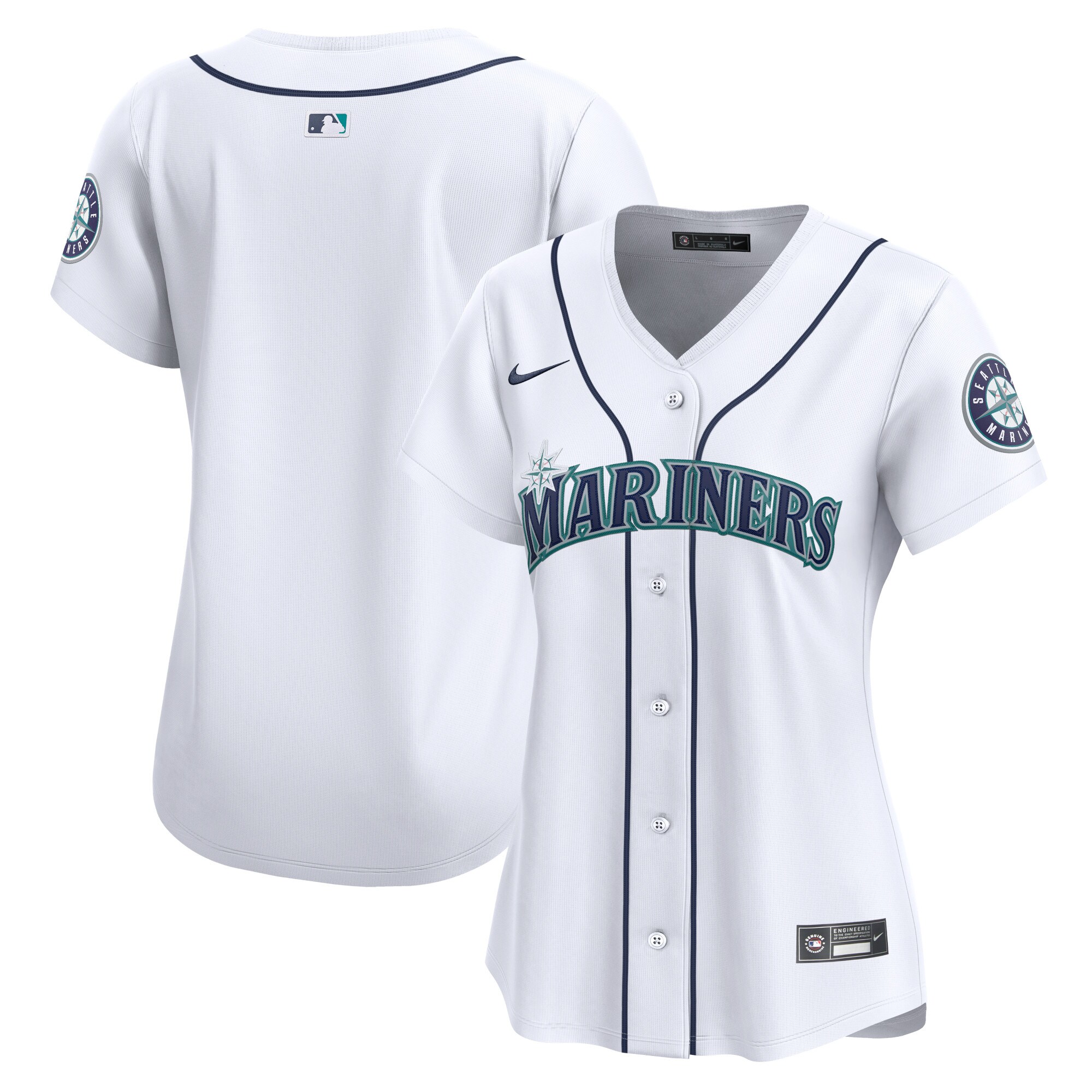 Seattle Mariners Women's Home Limited Jersey – White