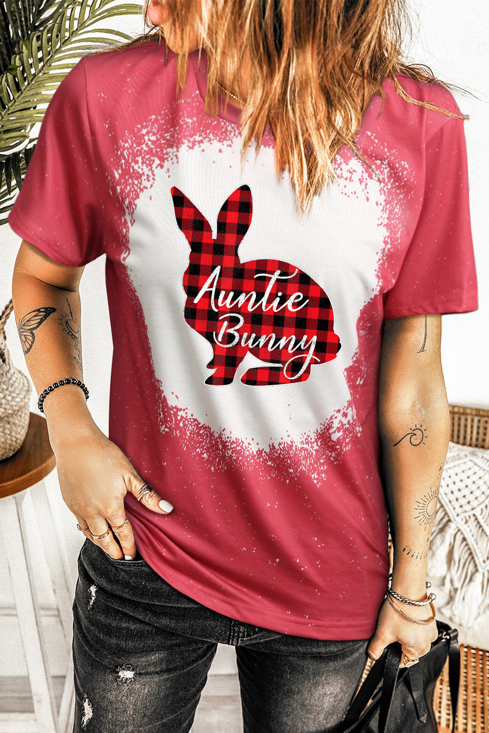 Rabbit Tie Dye Short Sleeve T-Shirt