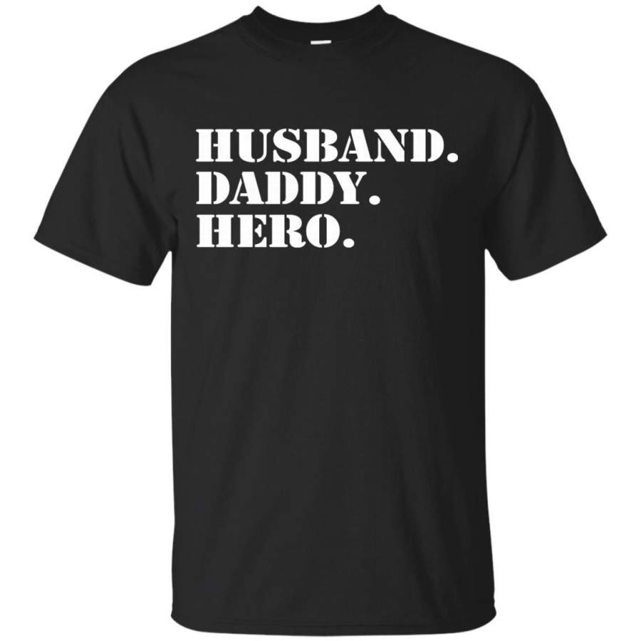 AGR Husband daddy hero tshirt Funny Fathers Day Gift from wife