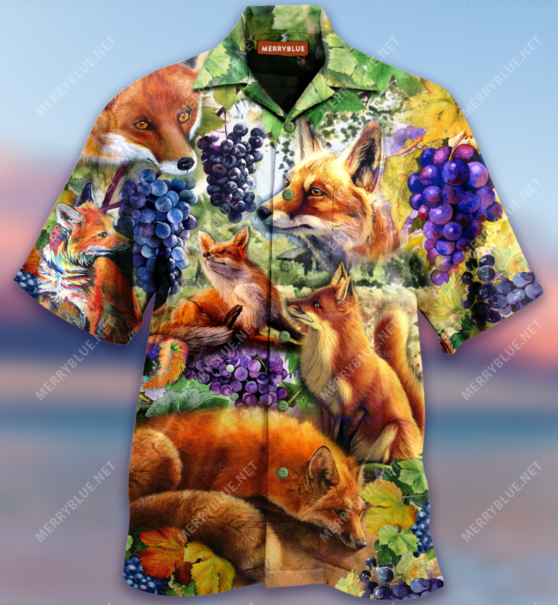 The Fox And Grape Unisex Hawaii Shirt Ha24585