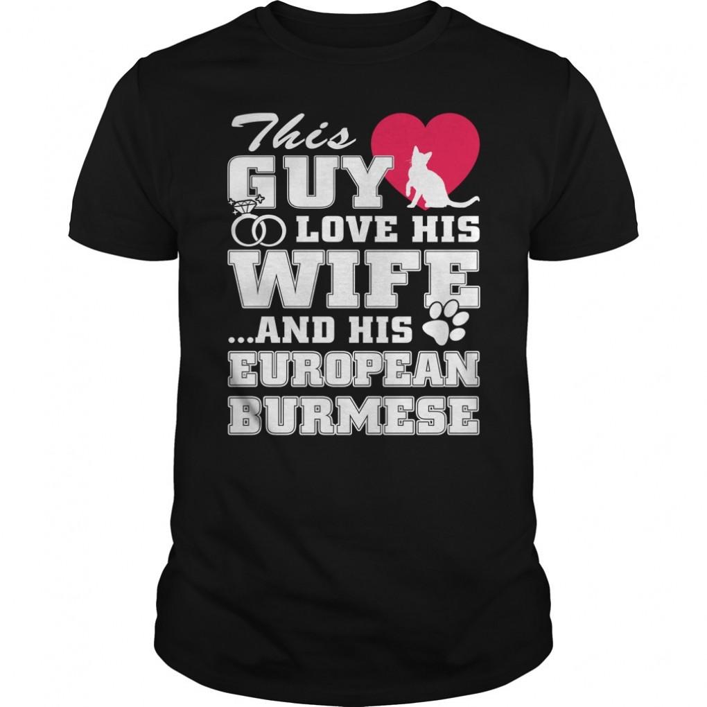 European Burmese cute shirts Guys Tee 860023546