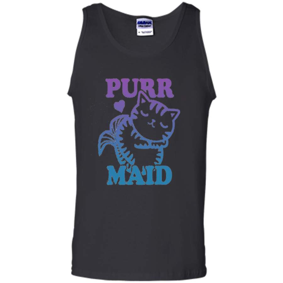 Cat Lovers Tees: Purr Maid Cat and Mermaid T-Shirt t-shirt