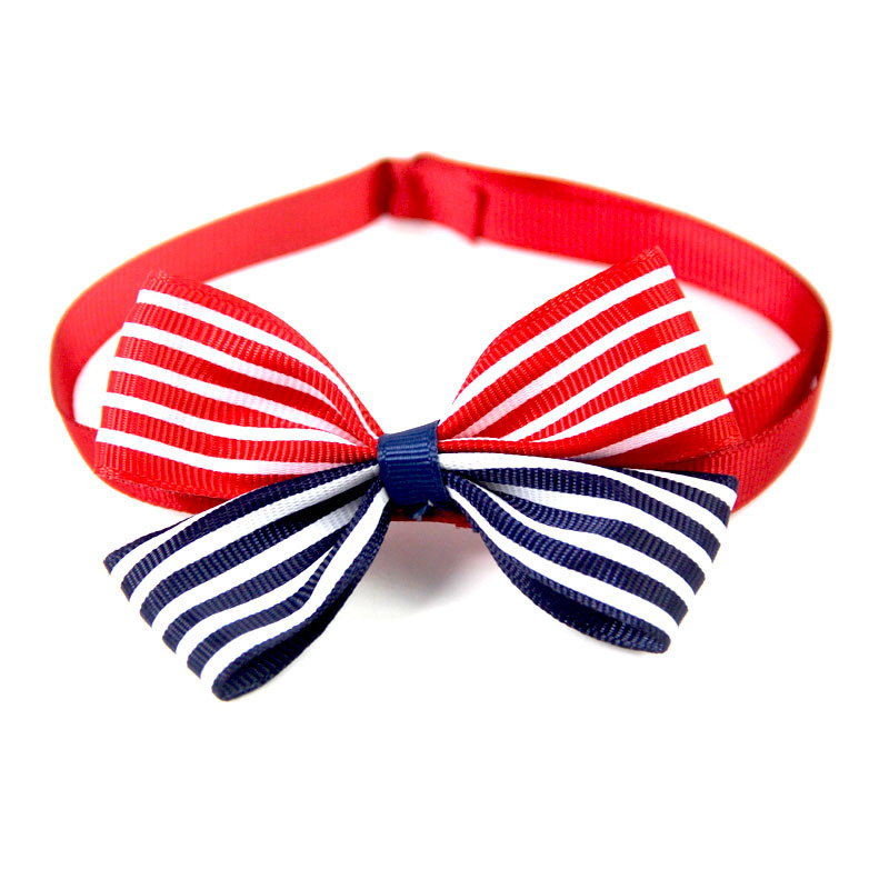 Cute National Flag Cat Dog Collar Cats Dog Bow Tie Adjustable Pet Neck Strap Cat Dog Grooming Accessories Puppy Cat Necklace alx