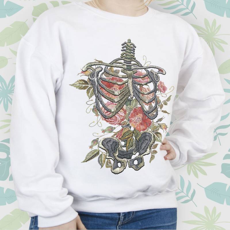 Crushtee Nurse sweatshirt Vintage Men Women Girl sweater Aesthetic Roses Graphic raglan Unisex Cute Nursing Flowers Anatomy Crewneck jumper Gift Idea Long Sleeve Hoodie