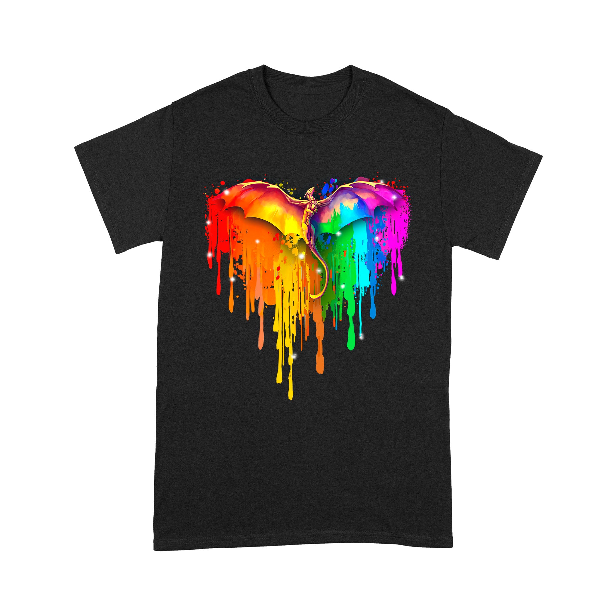 Lgbt Dragon Melting Heart Pride For Lovers – Standard T-shirt