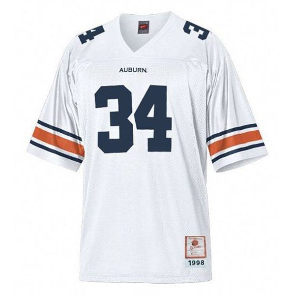 Auburn Tigers 34 Bo Jackson White Football 3D Jersey