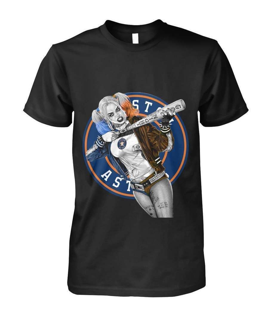 HARLEY QUINN HOUSTON ASTROS FAN GIFT T-SHIRT