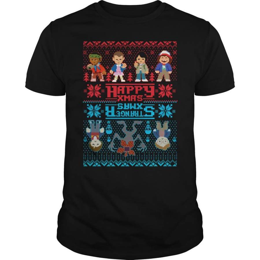 Stranger Xmas Stranger Things Ugly Christmas Shirt By Vevotee Store