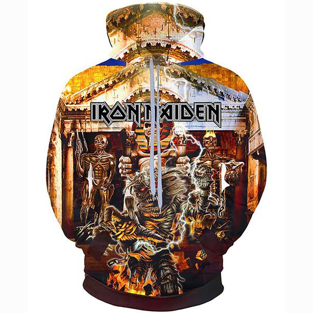 Iron Maiden Hoodie Couple Sweatshirt – Unisex Real Dead One 3D Print Hoody Jacket