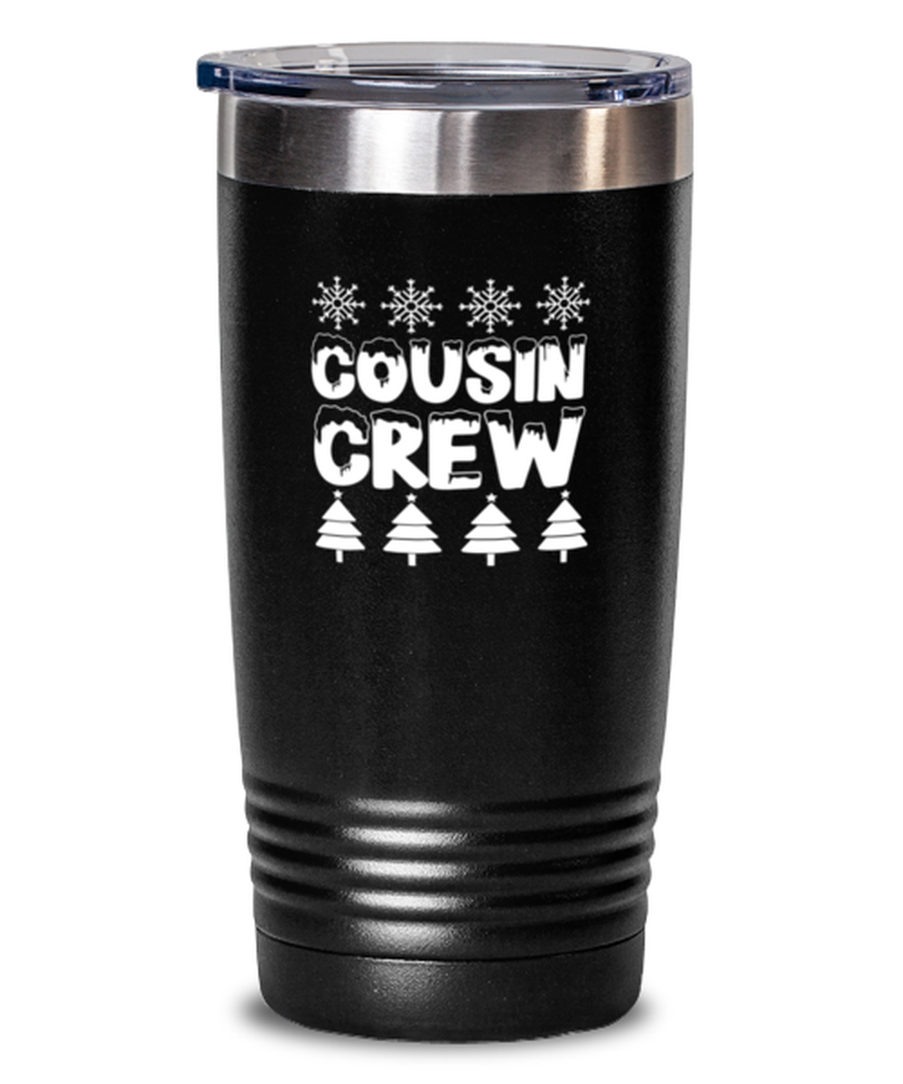 20 Oz Tumbler Stainless Steel Insulated  Funny Cousin Crew Relatives Family Christmas