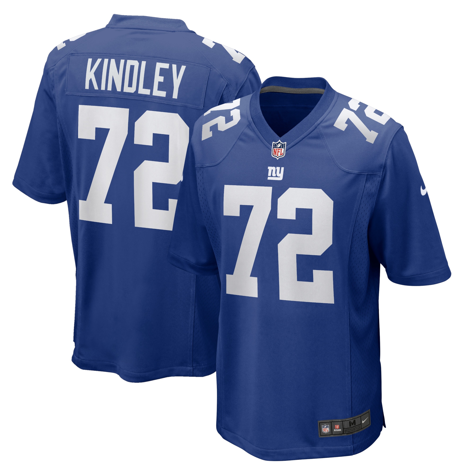 Solomon Kindley New York Giants Home Game Player Jersey – Royal