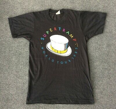 Vintage Supertramp World Tour 1983 Rare T Shirt 5935