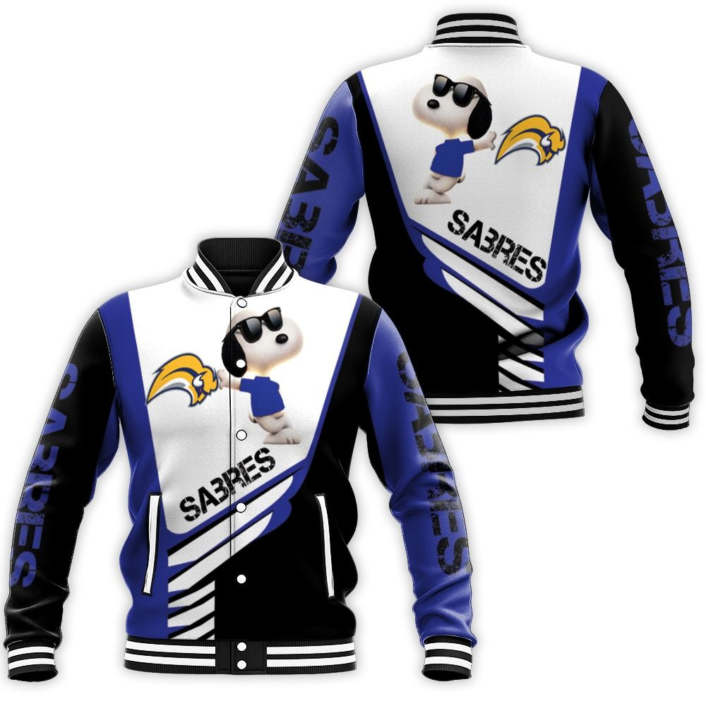 Buffalo Sabres Snoopy For Fans 3D Baseball Jacket For Men Women