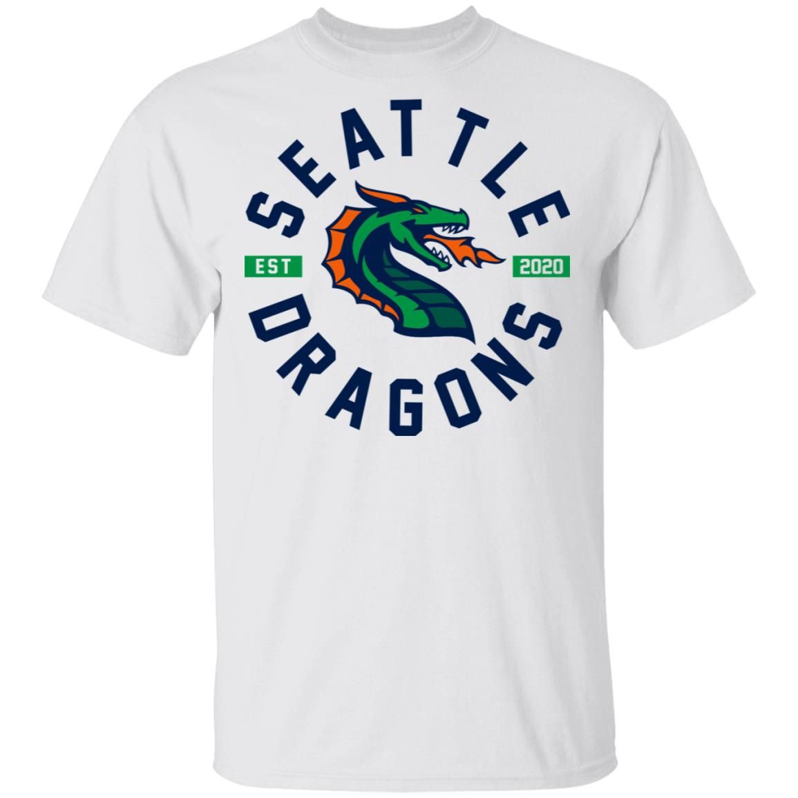 Seattle Dragons Est 2020 Circle Logo T-Shirt