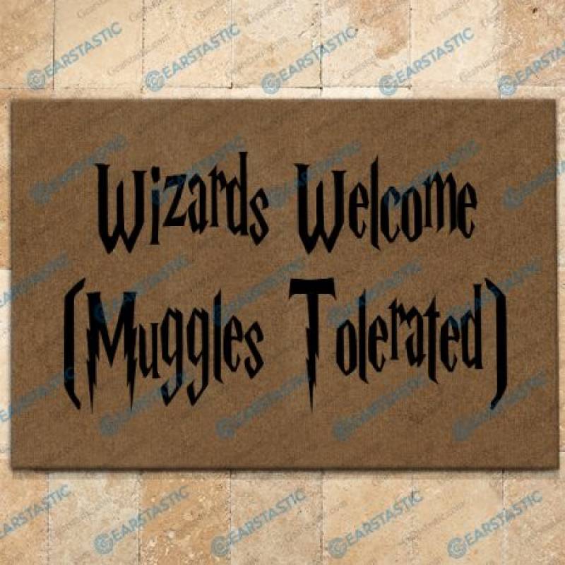 Wizards Welcome Muggles Tolerated Doormat – H1410