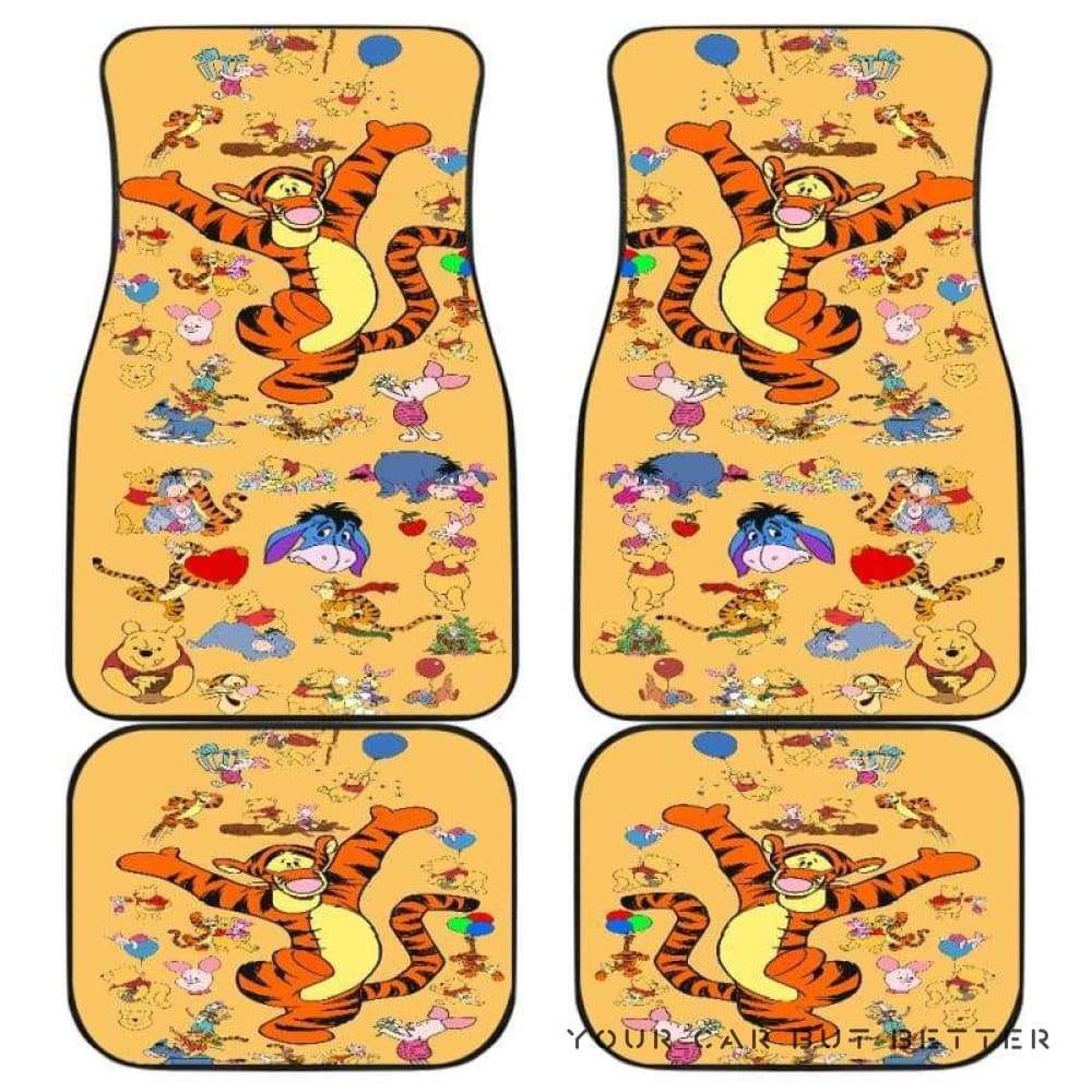 Winnie The Pooh Car Floor Mats 081812 Personalized Car Seat Floor Mat Custom Print v10848