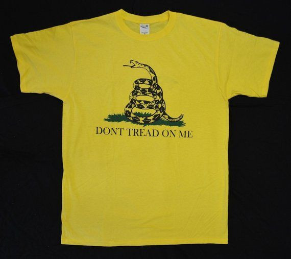 Shirt Don T Tread On Me With Snake In Yellow S S 3 Shirt