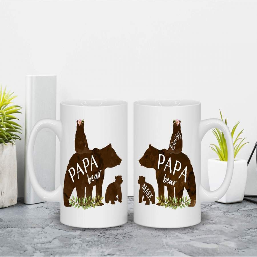 Personalized Papa Bear Mug New v2