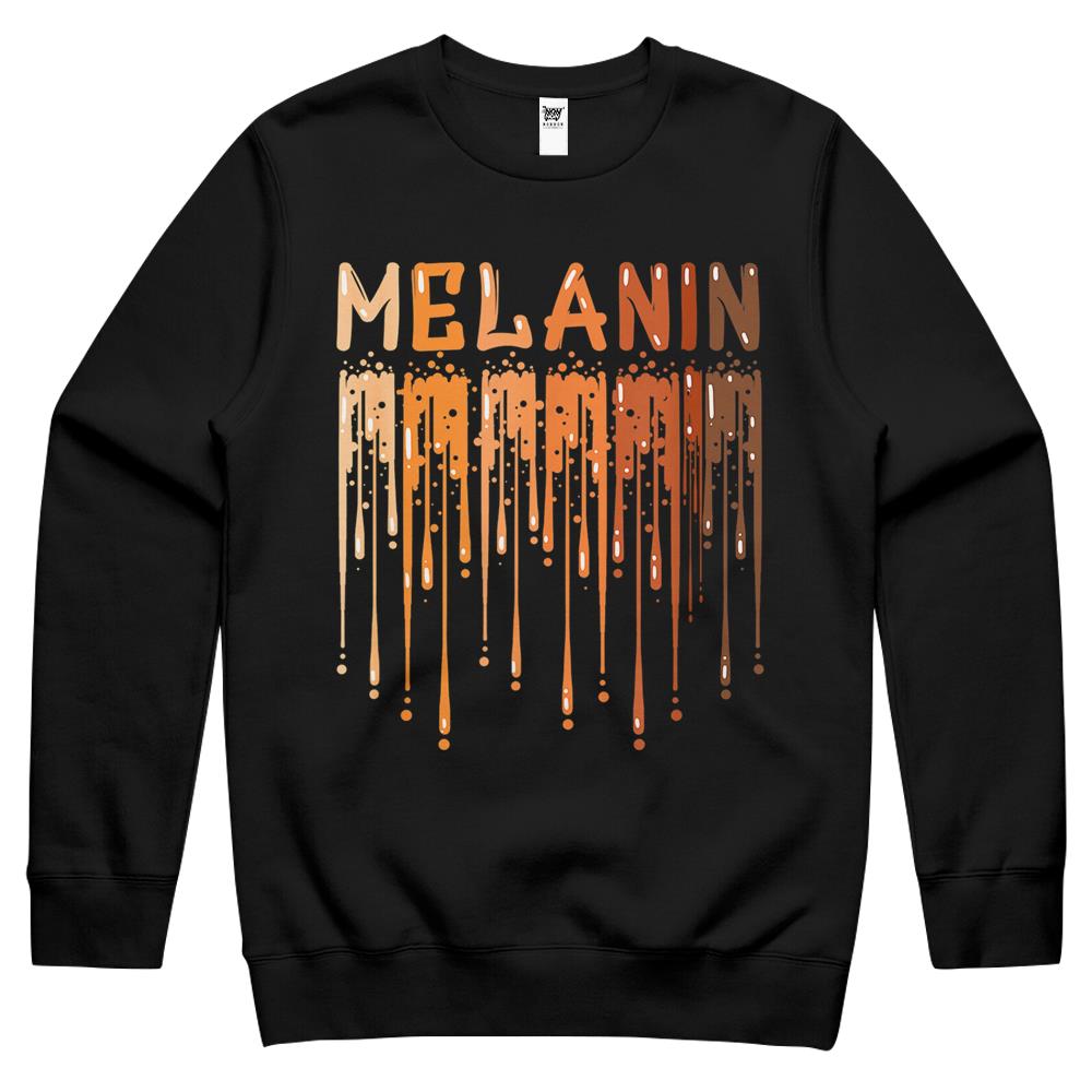 Drippin Melanin For Women Pride – Gifts Black History Month Crewneck Sweatshirt