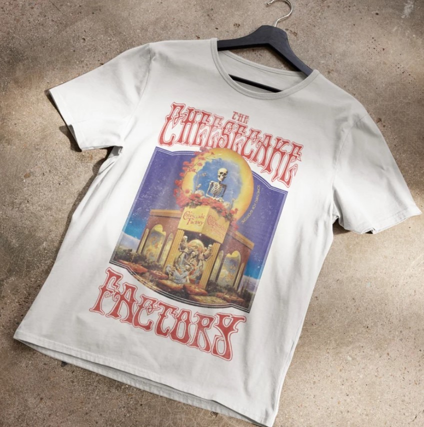 The Cheesecake Factory Grateful Dead Bootleg Lot Tee Shirt Outfit