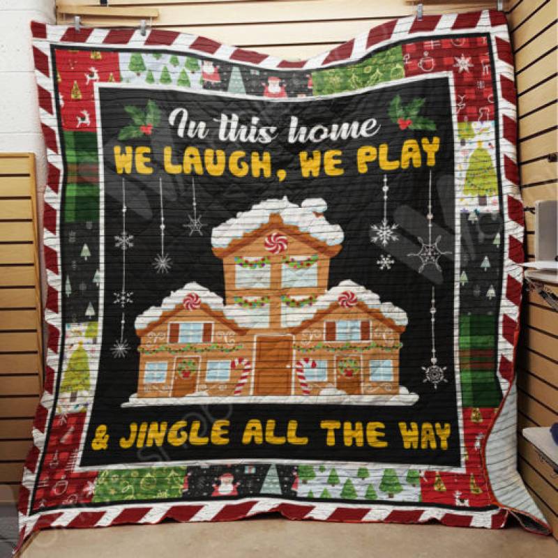 Gingerbread House Christmas Blanket AU2103 85O47