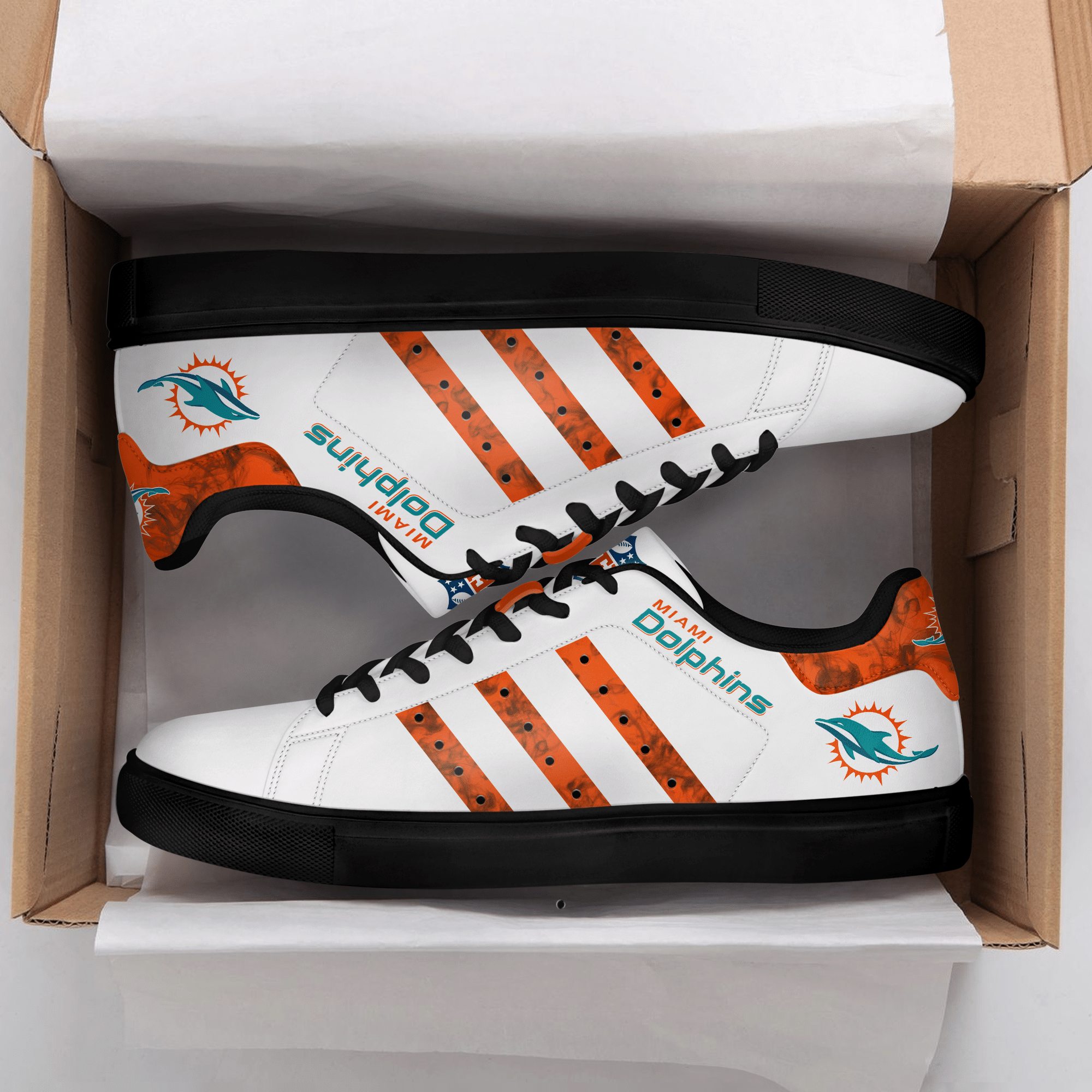 Miami Dolphins Low Top Shoes V11