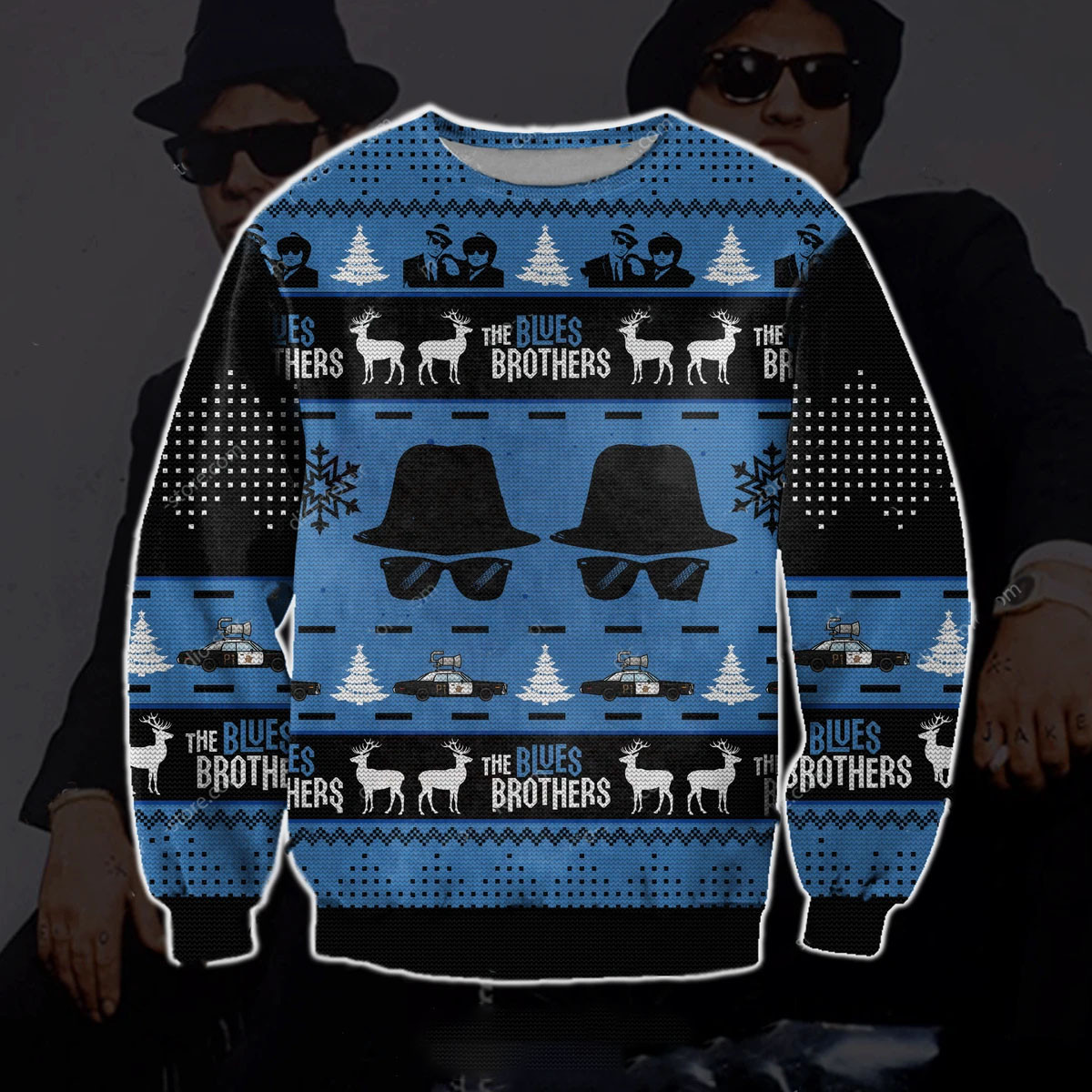 The Blues Brothers Ugly Christmas Sweater